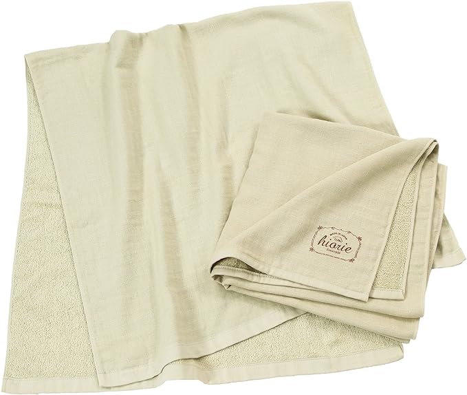 <2條優惠> 純色紗布毛巾 浴巾