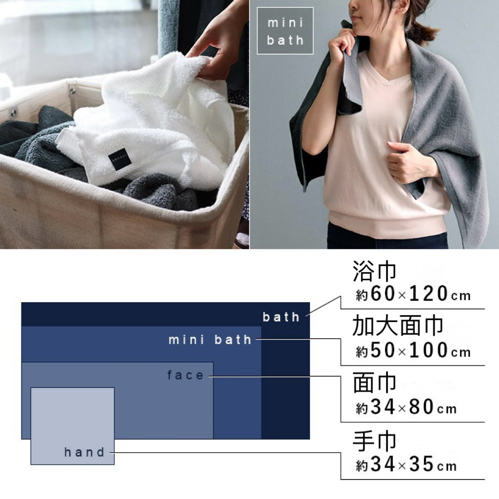 「sensui Ko系列」極上瞬吸抗菌超長棉毛巾
