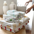 <2條優惠> 圖案紗布毛巾 浴巾